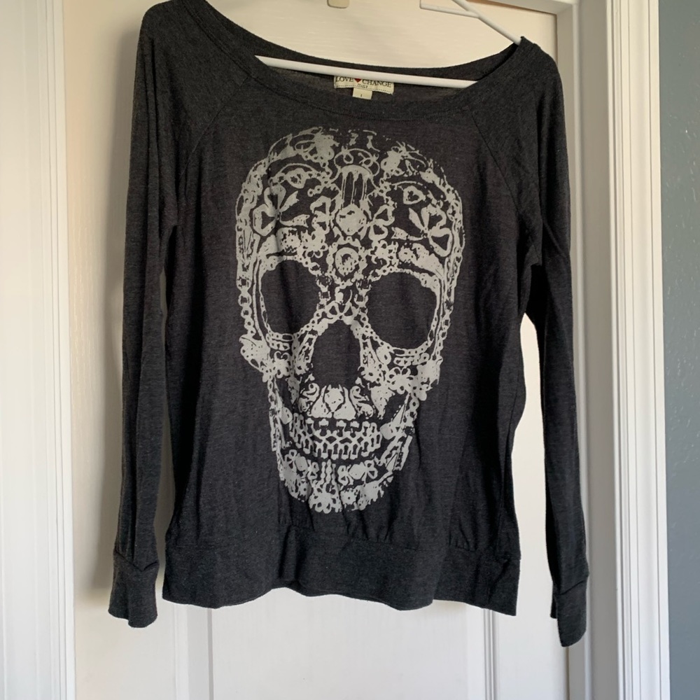 Long Sleeve Skull Shirt